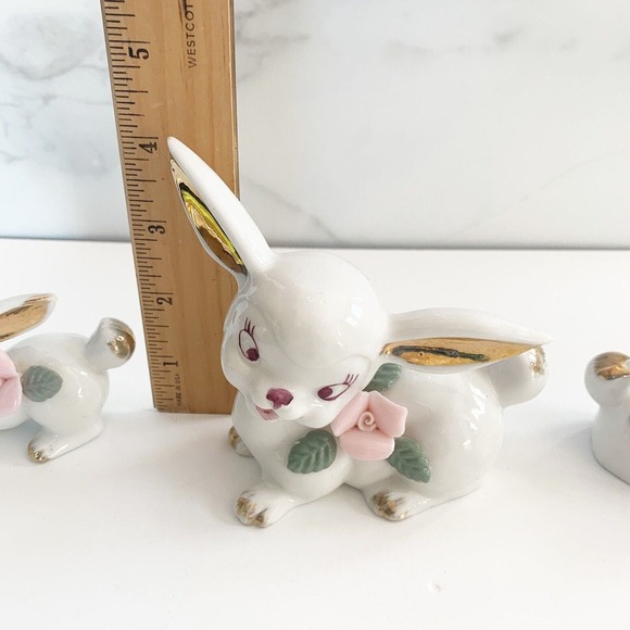 Vintage CHASE Japan Deer Mama Baby Deer Figurine Set of 3 - Picture 8 of 9